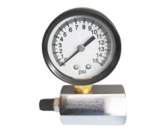 گیج فشار سیلندر گاز Lpg تست هوا 0-100PSI 1/4 اینچ NPT2 اینچ 50 میلی متر